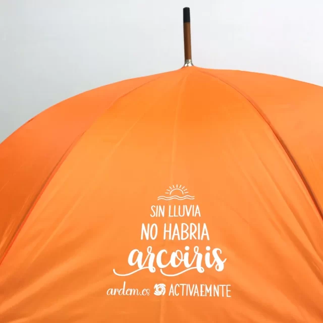 paraguas naranja adulto