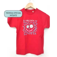 camiseta roja manga corta niño